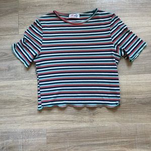 Striped Crop Top